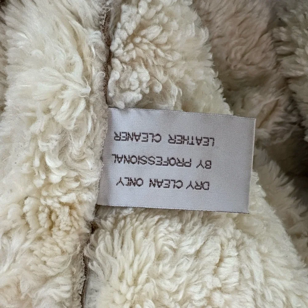 Vintage Y2K XOXO Suede Shearling Jacket Medium